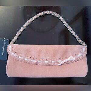 Banana Republic Pink Suede Mini Bag